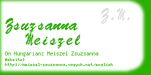 zsuzsanna meiszel business card